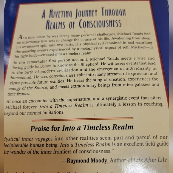 Metaphysical book by Michael J. Roads. Title: Into A Timeless Realm. - Picture 4 of 5